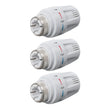 3X Thermostat Head TRV Radiator Thermostatic Heater Control Head