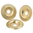 100mm Wood Carving Disc 22mm Bore - Pack of 3