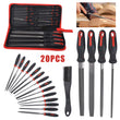 20Pcs/Set Metal File Professional Files Tools Premium Metal Files +storage bag