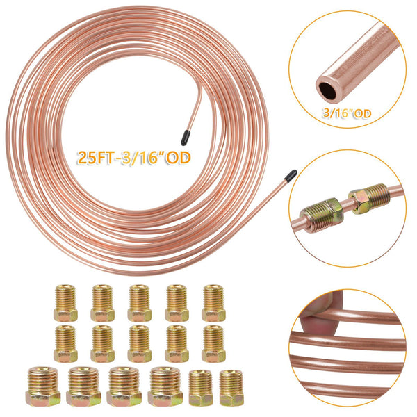 25ft Copper Nickel Brake Pipe Hose