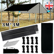 3mx3m Tent Tarp Hammock Rain Sun Shade Shelter Waterproof