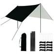 3mx3m Tent Tarp Hammock Rain Sun Shade Shelter Waterproof