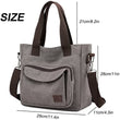 Casual Canvas Large Capacity Multi-pocket Shoulder Bag
