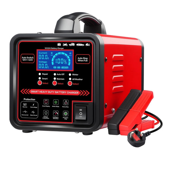 Universal Heavy Duty Battery Charger 15A Automatic Battery Maintainer