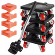 4Pcs Heavy Duty Furniture Moving Wheels Set 880LB Lifter and Mover Tool