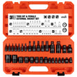 Torx Star Female External Socket Bit Set 1/4" 3/8" 1/2" 31pc Adapter and Reducer