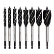 High-Carbon Steel Fast Cut Wood Auger Wood Drill Bit Tools Set Alloy 10-32MM UK