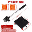 4Pcs Heavy Duty Furniture Moving Wheels Set 880LB Lifter and Mover Tool