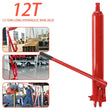 Crane Hydraulic Cylinder 12 Ton Long Ram Engine Lift Hoist Pump Workshop Jack