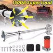 Single Trumpet Air Horn 12 V 150dB Car Truck RV Train Boat Loud