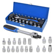 20x Oil Drain Sump Plug Key Set 3/8" Drive Hex Square & Triangle Socket