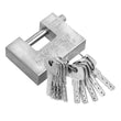 94mm Armoured Shutter Padlock Steel Container Warehouse Lock +10 Keys