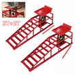 Hydraulic Car Ramps 2x Heavy Duty 2 Ton Garage Van Bottle Lift Jack Ramp