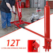 Crane Hydraulic Cylinder 12 Ton Long Ram Engine Lift Hoist Pump Workshop Jack
