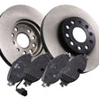 2x Vented Brake Discs and Pads Front NAPA NBK5002DP