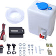 12V Windscreen Washer Kit Screenwash 1.2L Bottle Pump Wiring Jets Switch Set