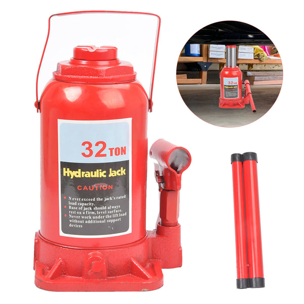 32Ton Bottle Jack Heavy Duty Hydraulic Lifting Ram Car Van Boat Truck Caravan