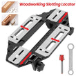 Wooden Door Hinge Jig Lock Guide Plate Router Bit Woodworking Slotting Locator