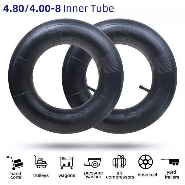 4.80/4.00-8 Inner Tube Straight TR-13 Valve/Wheelbarrow/Wheel/Stem