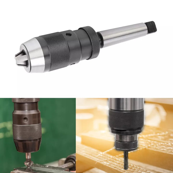 Self Tighten Keyless 1-16mm Drilling Chucks MT2 -B16 Taper Arbor for Lathe Drill