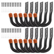 12X Storage Hooks Wall Mounted Ladder Garage Bikes Tools Garden Shed