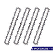 4Pcs 6" Chain Saw Chain For 6 inch Mini Electric Chainsaw Hand Held Wood Cutter