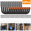 12X Storage Hooks Wall Mounted Ladder Garage Bikes Tools Garden Shed