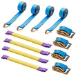 Car Trailer Soft Link Tie Down Transporter Heavy Duty Ratchet Straps