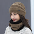 Women Fleece  Beanie Hat Scarf Set