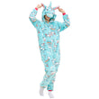 Women Fleece Warm Cute Jumpsuit Sleepwear