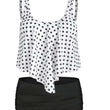 Women Top Ruffled High Waist Swimwear Two Pieces Bathing Suits Bikini Sets