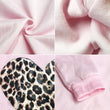 Women Leopard Heart Print Long Sleeves Tshirt