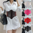 Women Solid Color Corset Lace-up Belt