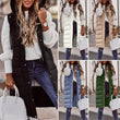 Womens Long Line Hooded Puffer Gilet Vest