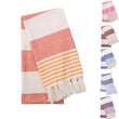 100*180cm Stripes Turkish Beach Towel with Tassel