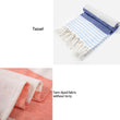 100*180cm Stripes Turkish Beach Towel with Tassel