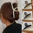 4pack Solid Color Plastic Hair Clip Hair Claw