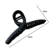 4pack Solid Color Plastic Hair Clip Hair Claw