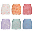 Women Summer Mesh Double Layer Mini Skirt