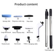 Electric Wireless Long Handle Spin Scrubber with Replaceable Brush Heads