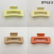 4pcs Rectangular Hair Clips for Thin Hair Square Claw Clips Matte Hair Clips