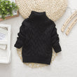Kids Knitted High Neck Sweater
