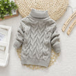 Kids Knitted High Neck Sweater