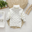Kids Knitted High Neck Sweater