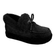 Women Bowknot Suede Faux Fur Moccasin Shoes Warm Lightweight Shoes