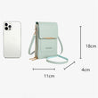 PU Leather Crossbody Handbags Phone Purse with Long Strap