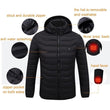 Men Heated Jackets Outdoor Coat USB Electric Battery Long Sleeves Heating Hooded Jackets