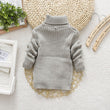 Kids Knitted High Neck Sweater