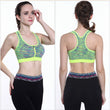 Women Fashion Fitness Sports Yoga Tank Top Bra Front Zipper Vest