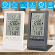 LED Digital Clock Thermometer Hygrometer Gauge Indicator Alarm Clock